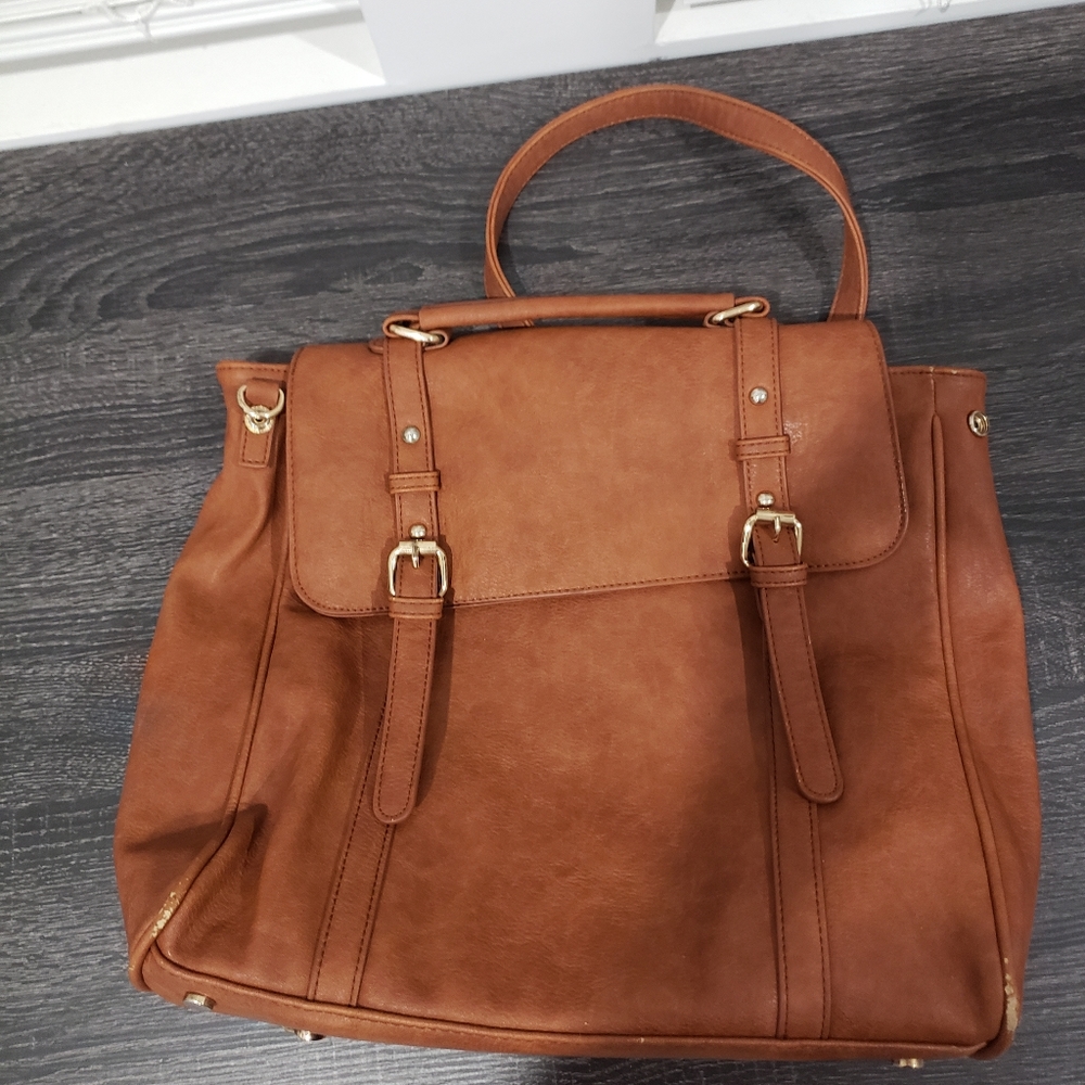 Leather backpack